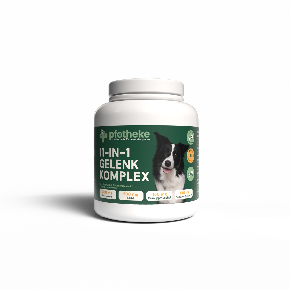 Pfotheke 11-in-1 Gelenk Komplex – Dose mit 60 Soft Chews für Hunde